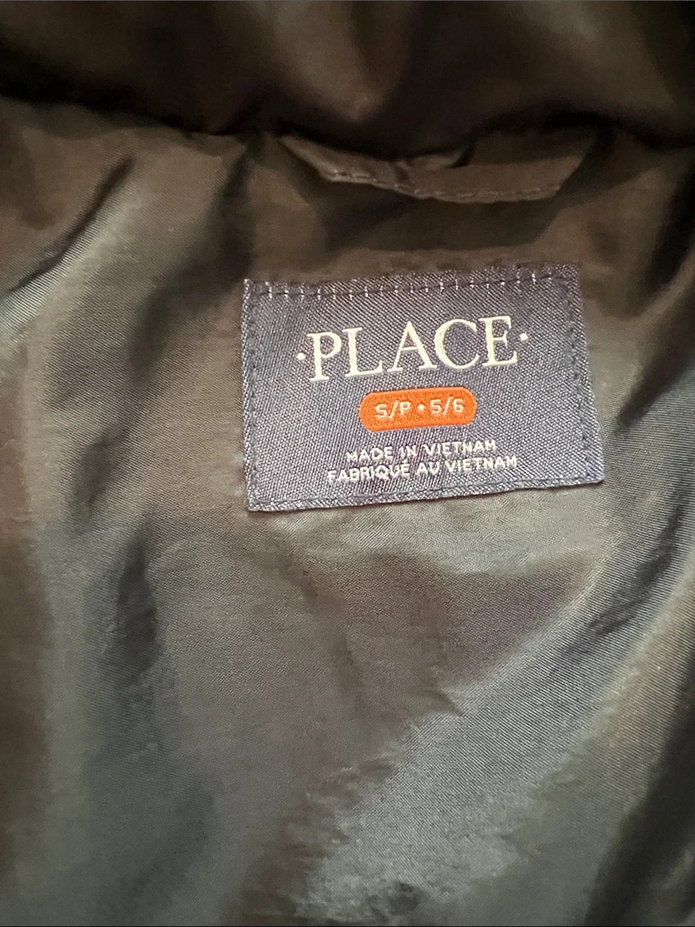 The Children's Place Black Kids Puffer Jacket